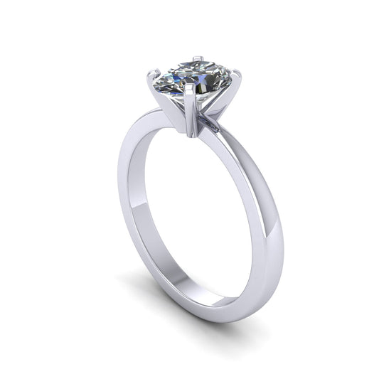 Oval one Stone Diamond Ring