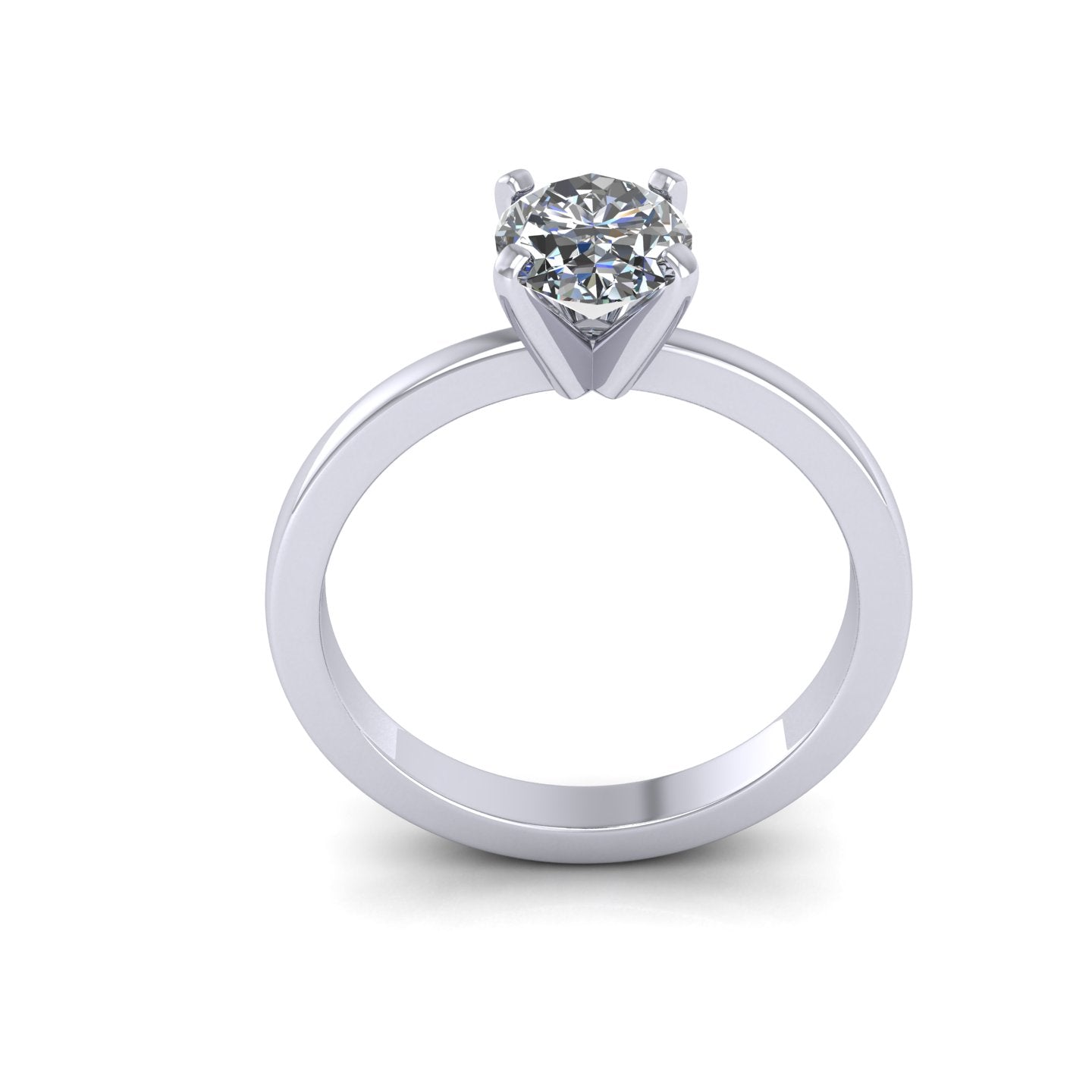 Oval one Stone Diamond Ring