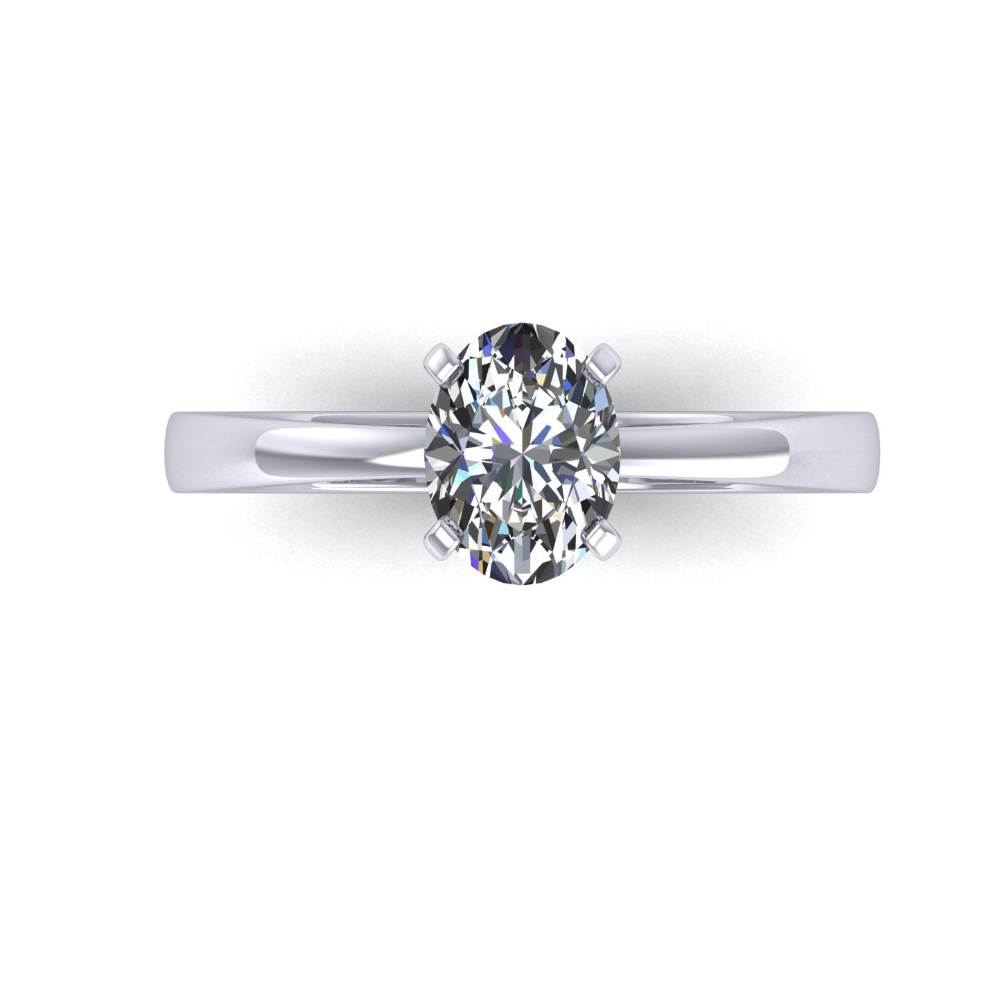 Oval one Stone Diamond Ring