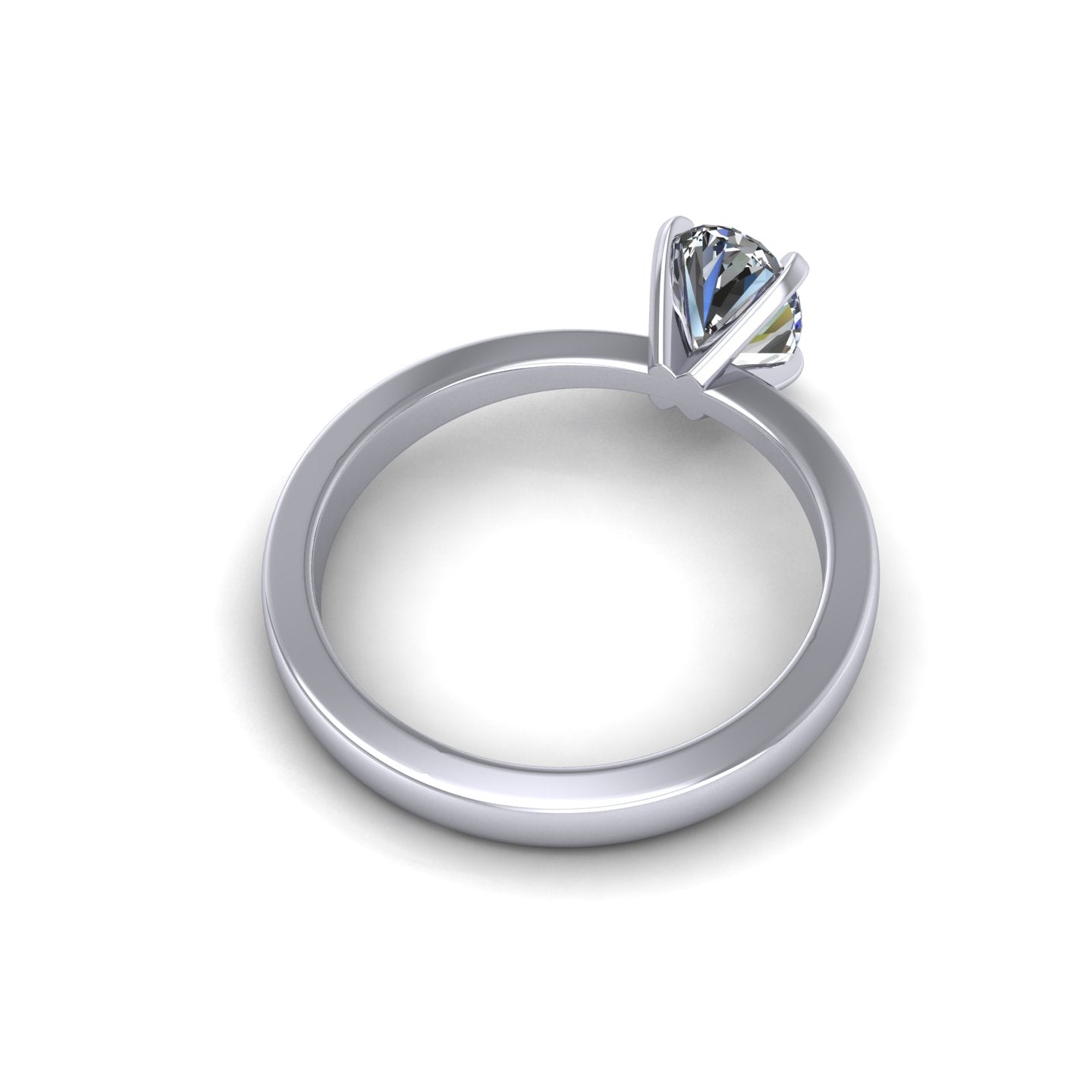 Oval one Stone Diamond Ring